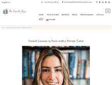 Tablet Screenshot of frenchcourses-paris.com